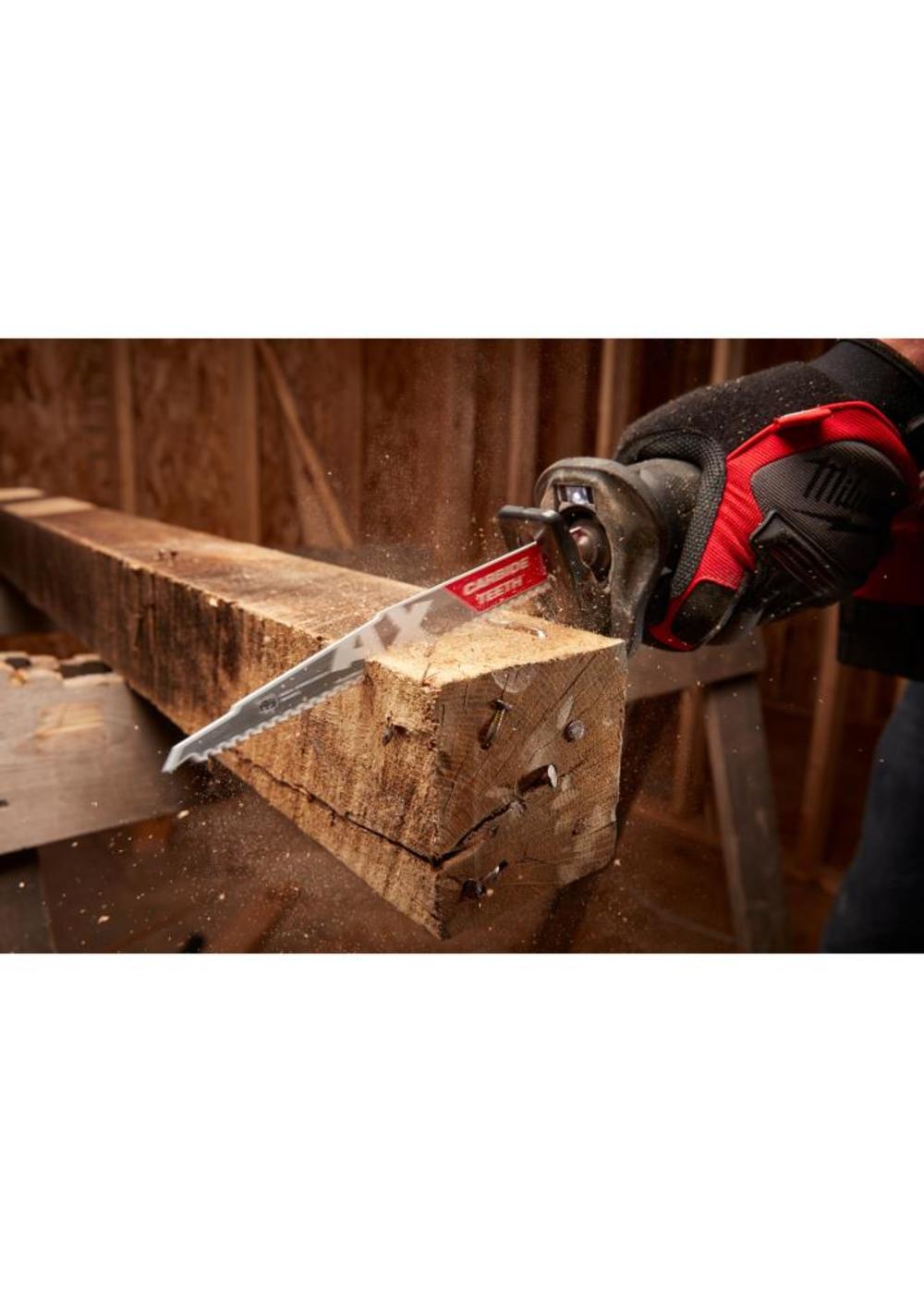 The Ax™ with Carbide Teeth SAWZALL™ Blade 6 in. 5T ;