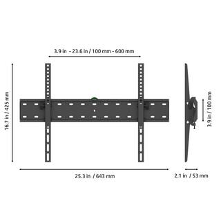 ProMounts Extra Large Tilt TV Wall Mount for 37-85 in.TV's up to 88lbs. Fully Assembled TV Mount and Zero hassle Ready to install OMT6401