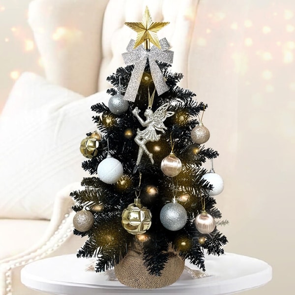 2ft Tabletop Christmas Tree with Artificial Mini Christmas Decoration