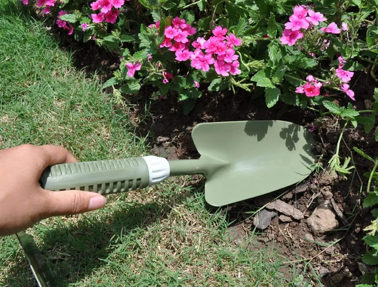 Carbon steel pvc green white Trowel lawn shovel hand garden tools