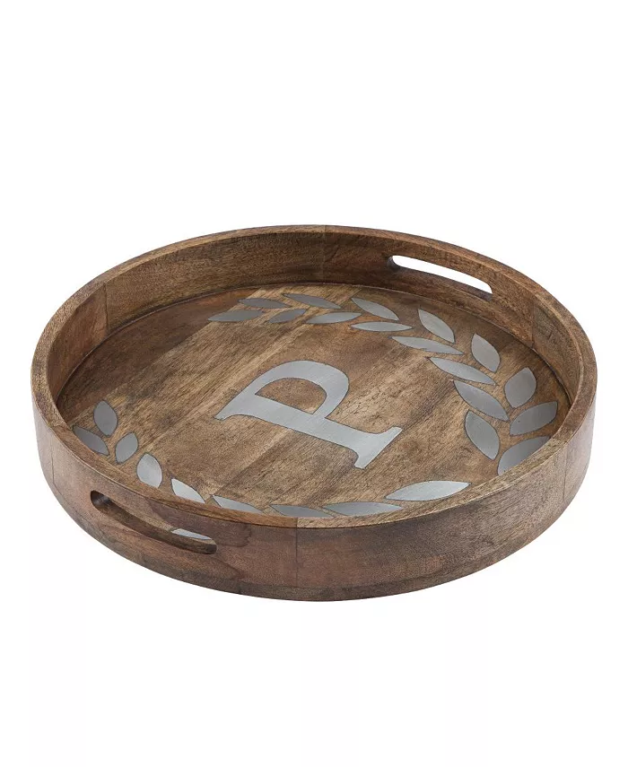 The GG Collection Heritage Collection Monogram Mango Wood Round Tray