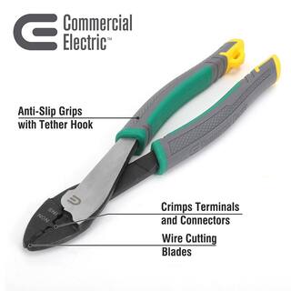 Commercial Electric 9-34 in. Crimping Tool and Cutter CE180409