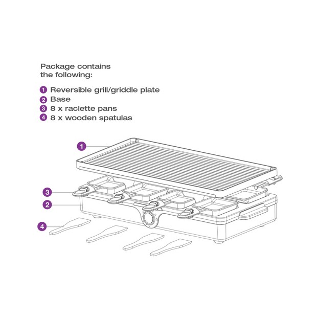 Salton Party Grill raclette 8 Person