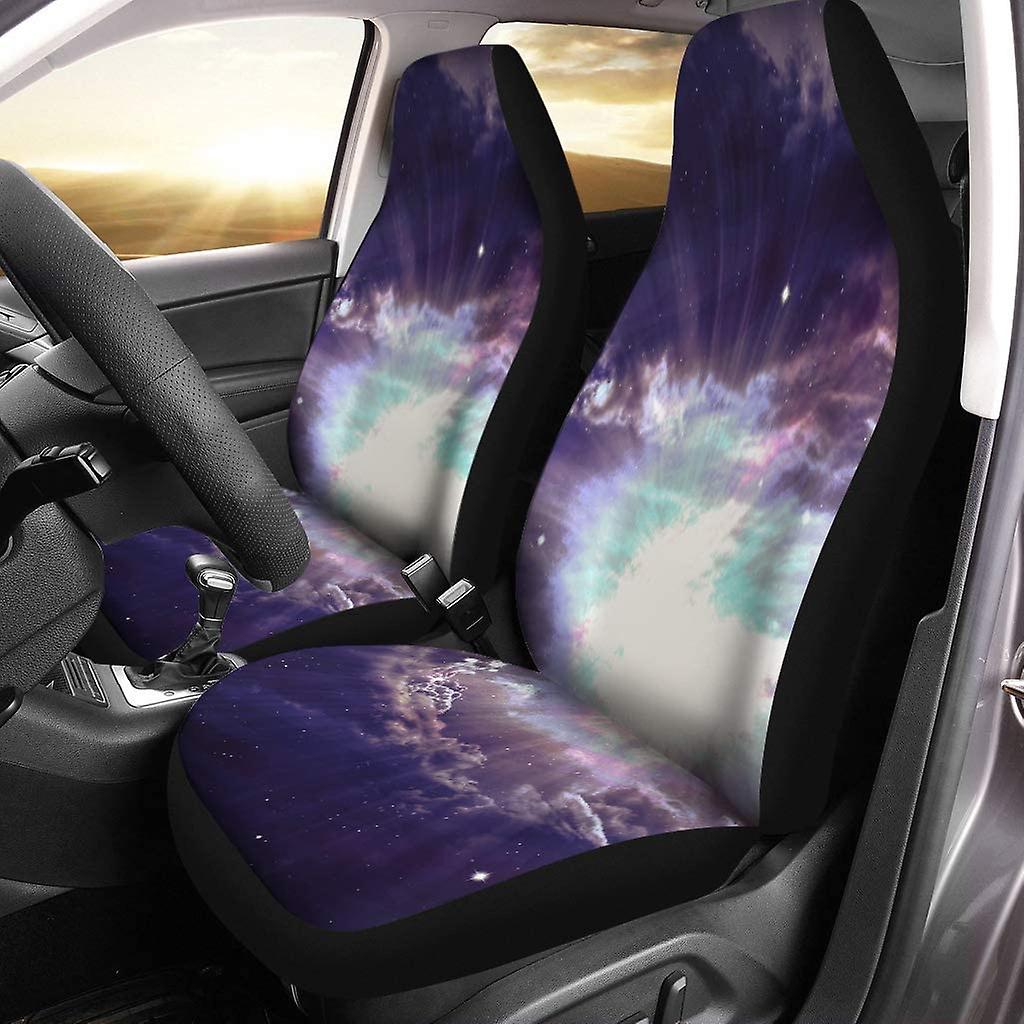 Set Of 2 Car Seat Covers Star Field In Deep Space Many Light Years Far Universal Auto Front Seats Protector Fits For Car，suv Sedan，truck