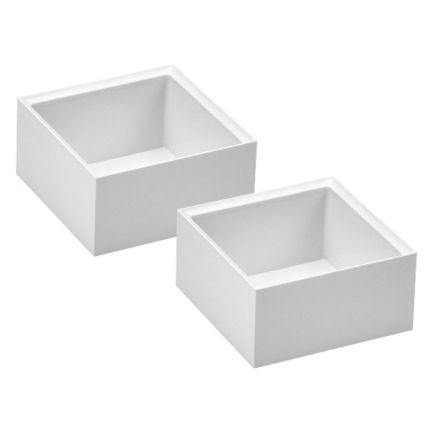 4pc Office Konnect Stackable Desk Organizer White Bostitch