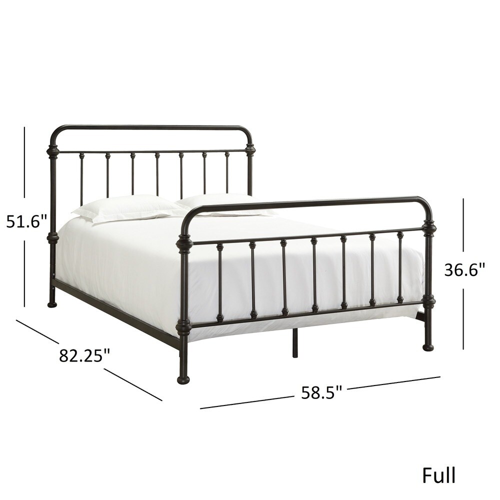 Giselle Antique Dark Bronze Iron Metal Bed by iNSPIRE Q Classic