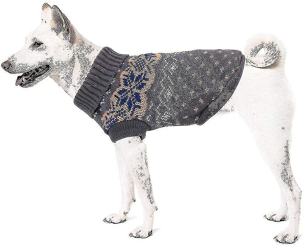 Huahuisi-dog Sweater， Winter Warm Dog Cat Sweater Clothes Pet Coat Costume Puppy Sweater