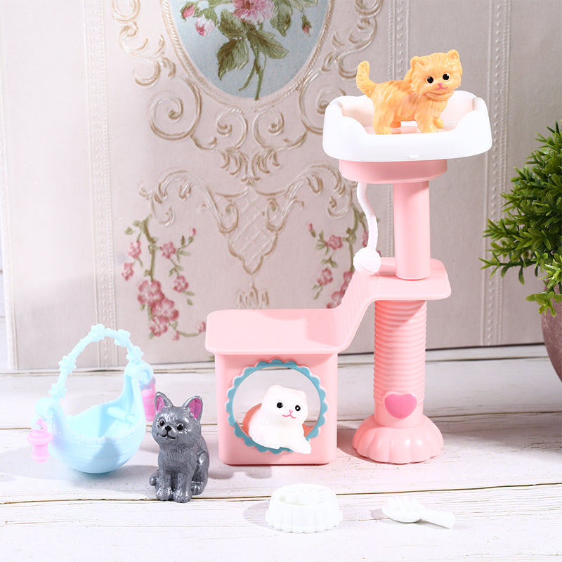 Doll Pet Cat Accessories Dollhouse Furniture Cute Toys for Barbies Miniature