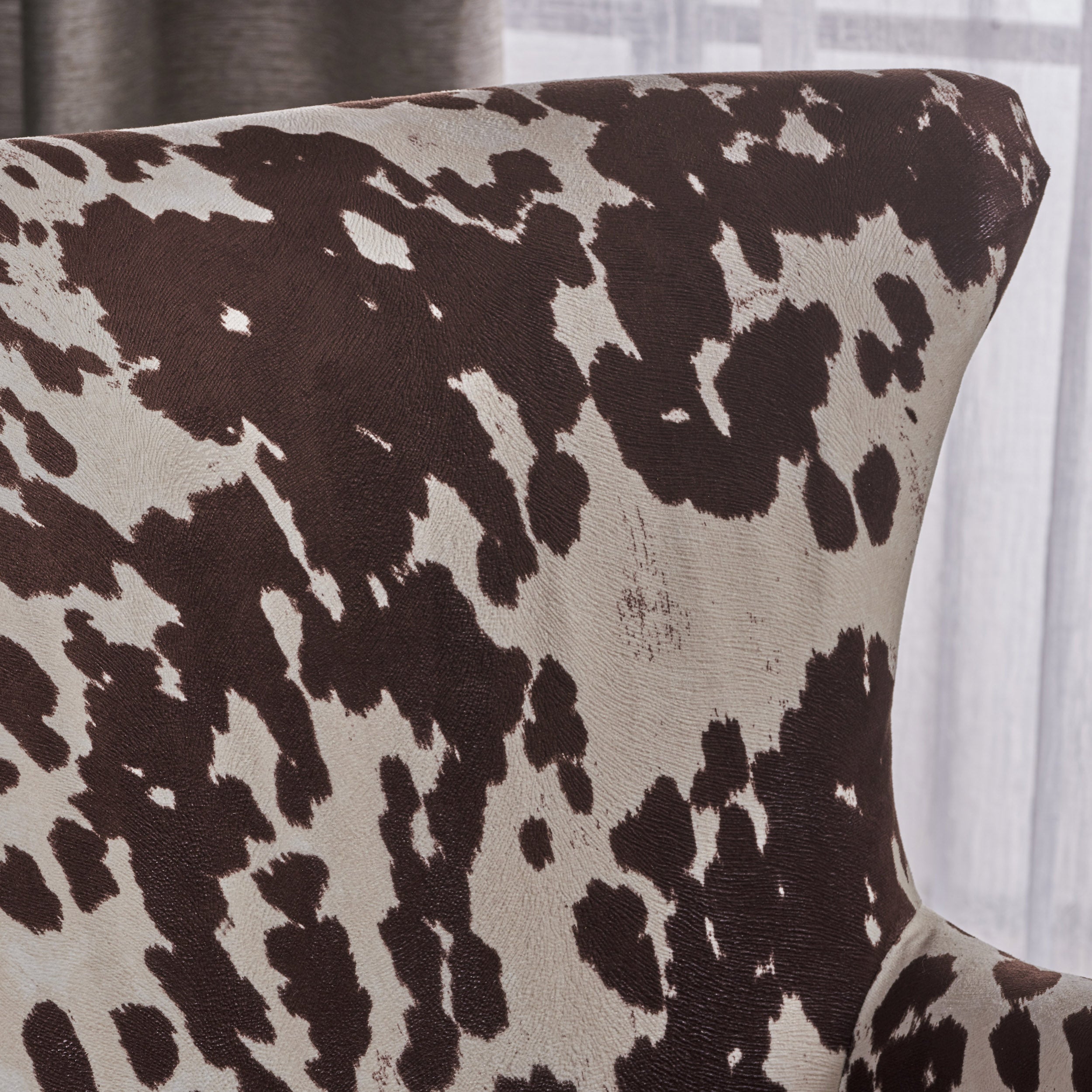 Analy Classic Milk Cow New Velvet Club Chair