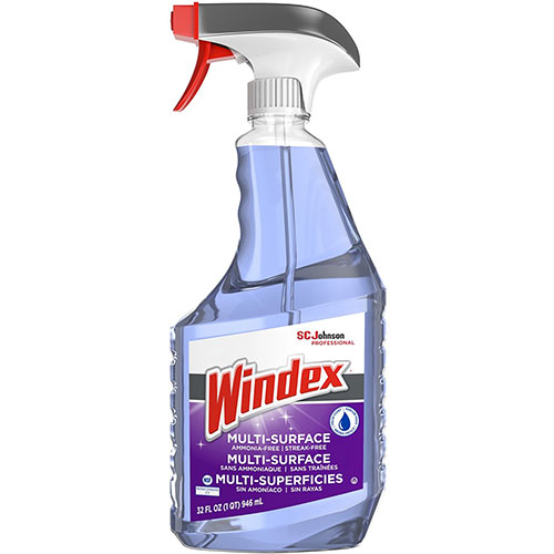 SC Johnson Windex Non-Ammoniated Cleaner - Spray - 32 fl oz (1 quart) - Trigger Bottle - Purple | SJN322381EA