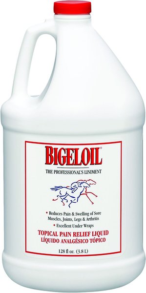 Absorbine Bigeloil Sore Muscle and Joint Pain Relief Horse Liniment Liquid