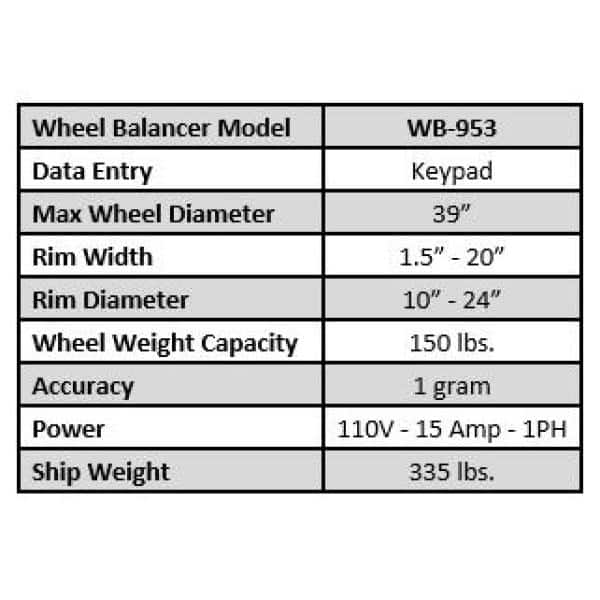 TUXEDO TC-950  WB-953 Tire Changer and Wheel Balancer Combo CK-TC950-WB953