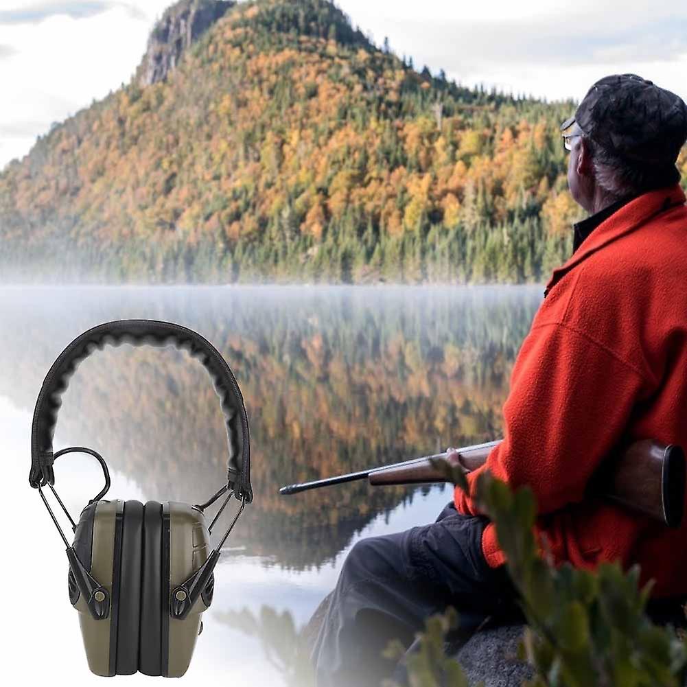 Outdoor Hunting Noise Canceling Headphones Elimates Shooting Hearing Earmuff (military Green)