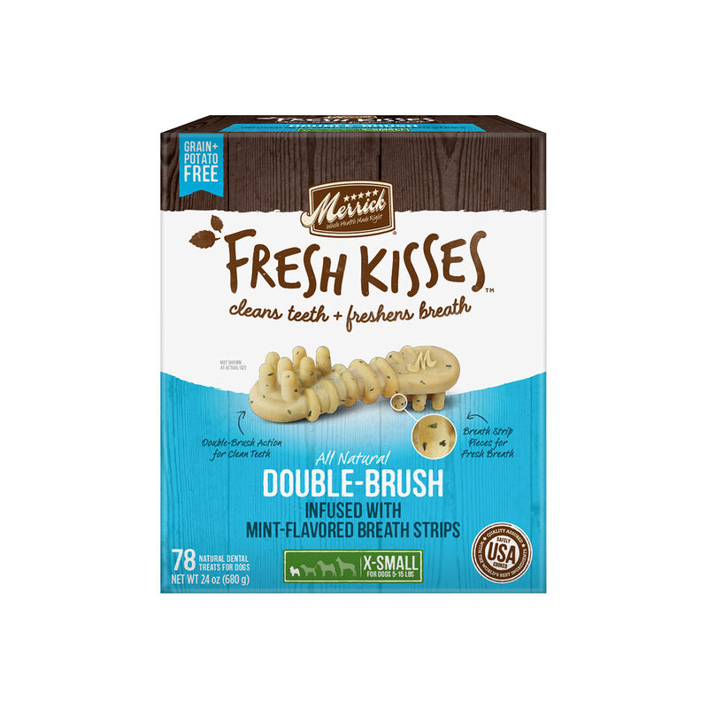 Fresh Kisses Mint Strips X-Small Dog Treats 24oz