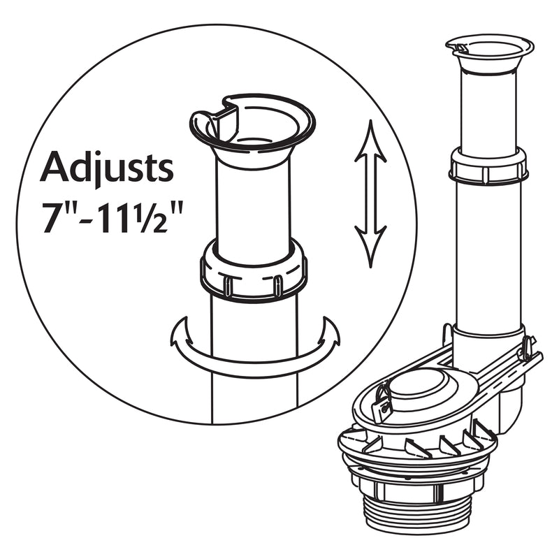 FLUSH VALVE ADJUSTABLE