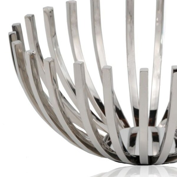 14' Round Stainless Steel Modern Open Centerpiece Bowl - 8 W x 16 D x 6 H