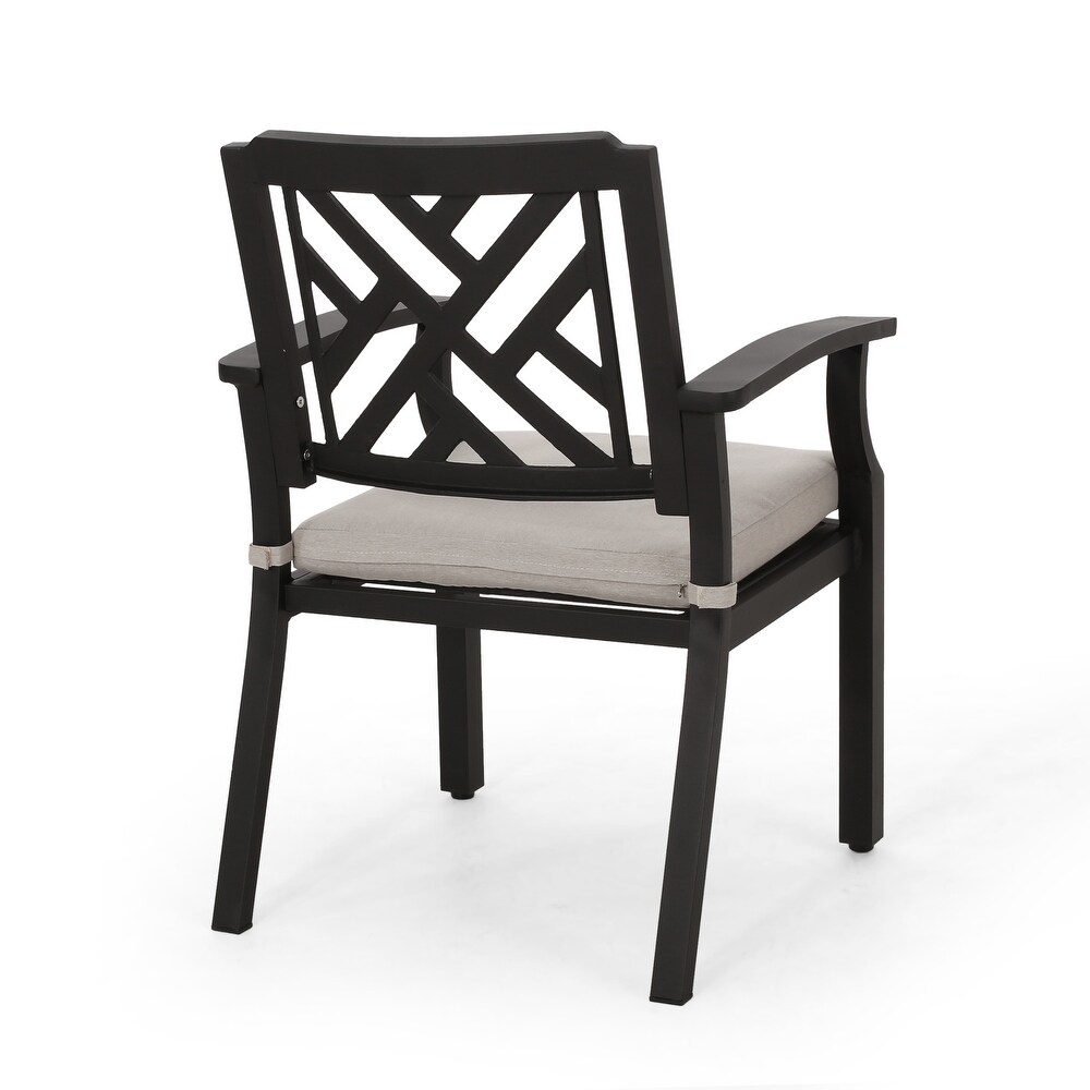 Waterford Outdoor Aluminum Outdoor Dining Chairs by Christopher Knight Home