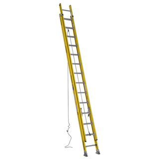 Werner 28 ft. Fiberglass Round Rung Extension Ladder with 375 lb. Load Capacity Type IAA Duty Rating 7128-2