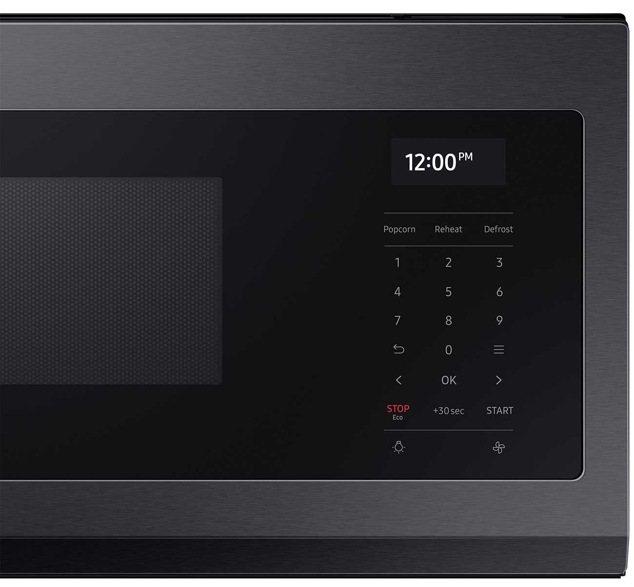  1.1 Cu. Ft. Fingerprint Resistant Black Stainless Steel Smart SLIM Over-The-Range Microwave With 550 CFM Ventilation， Wi-Fi and Voice Control