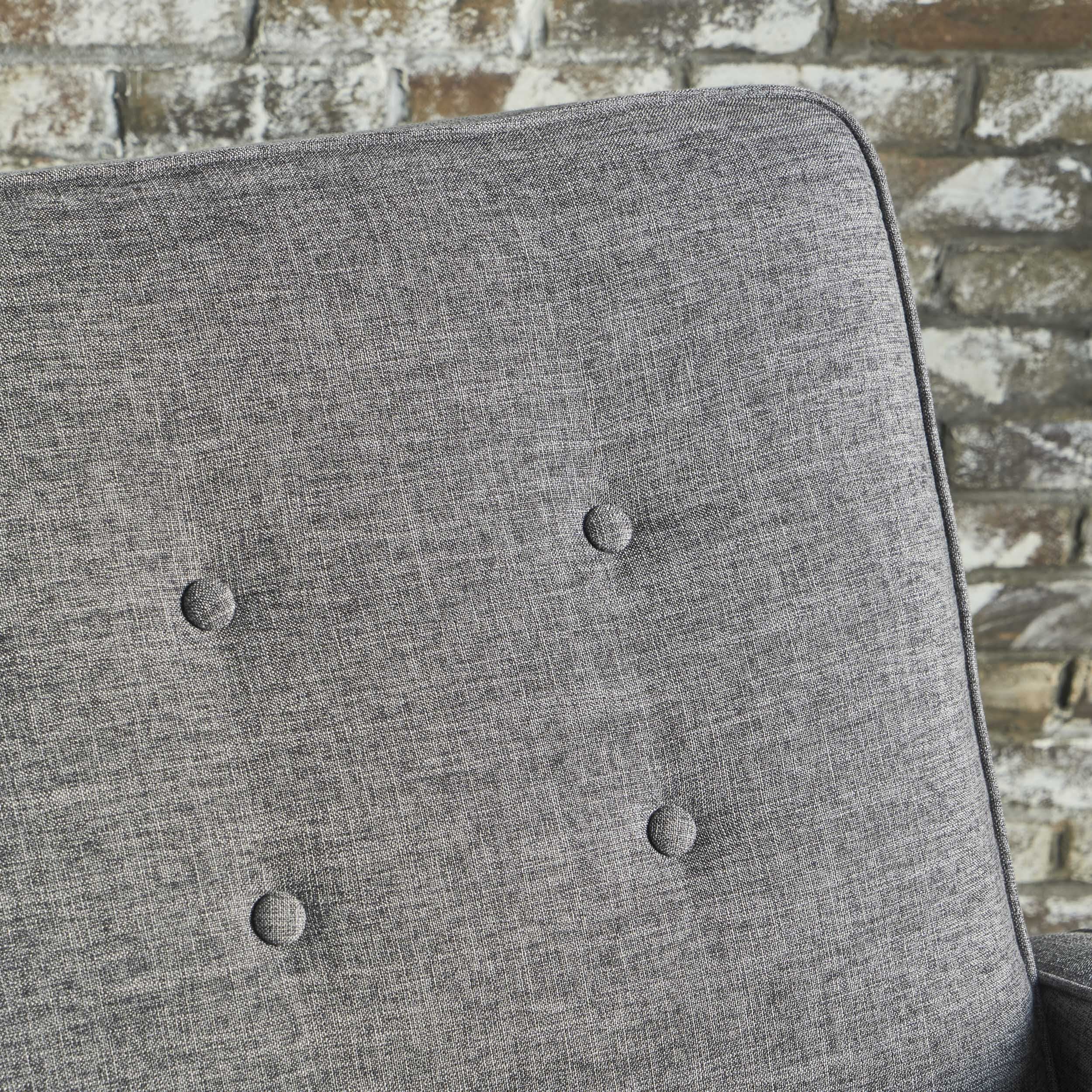 Callade Buttoned Fabric Reclining Loveseat