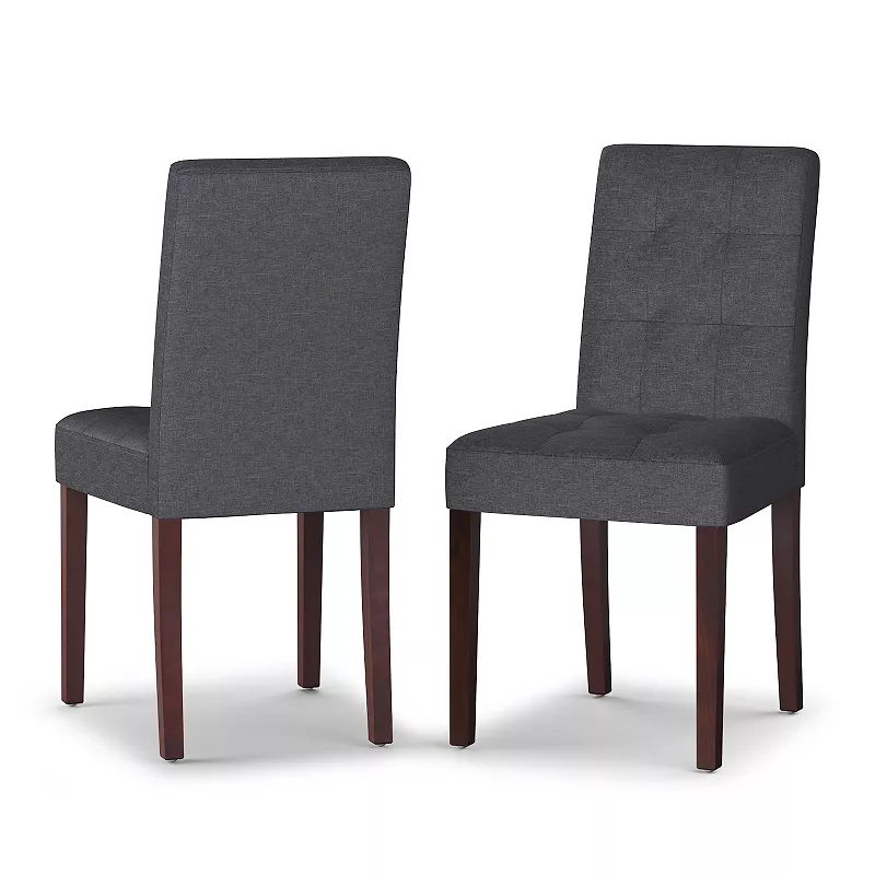 Simpli Home Andover Parson Dining Chair 2-piece Set