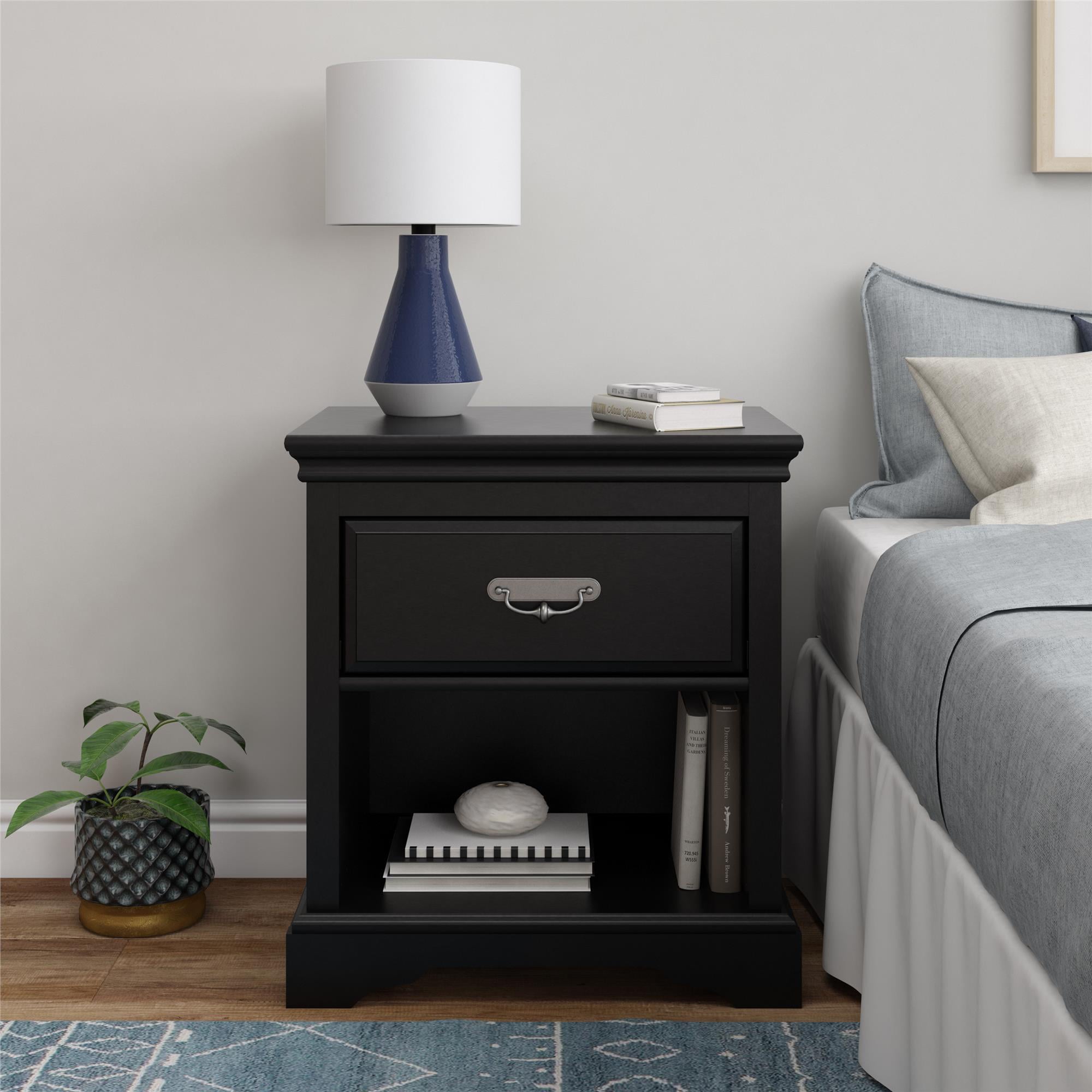 Ameriwood Home Vox Nightstand, Black