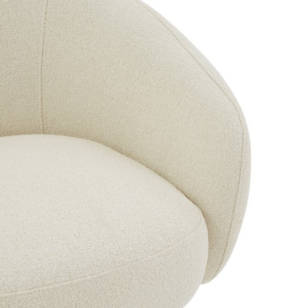 Safavieh Couture Petryna Boucle Accent Chair Creme   Armchairs And Accent Chairs   by Safavieh  Houzz