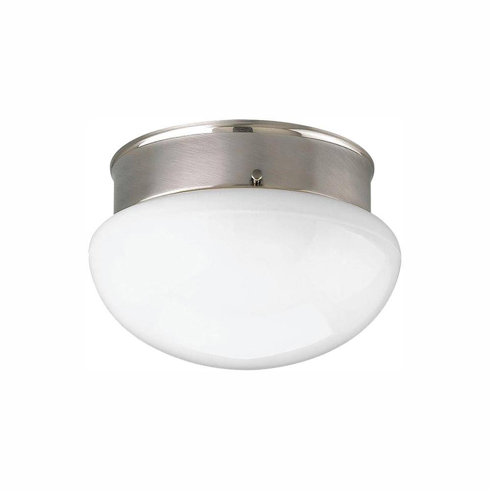 Progress Lighting 7.5 in. 1-Light Brushed Nickel LED Flush Mount P3408-0930K9