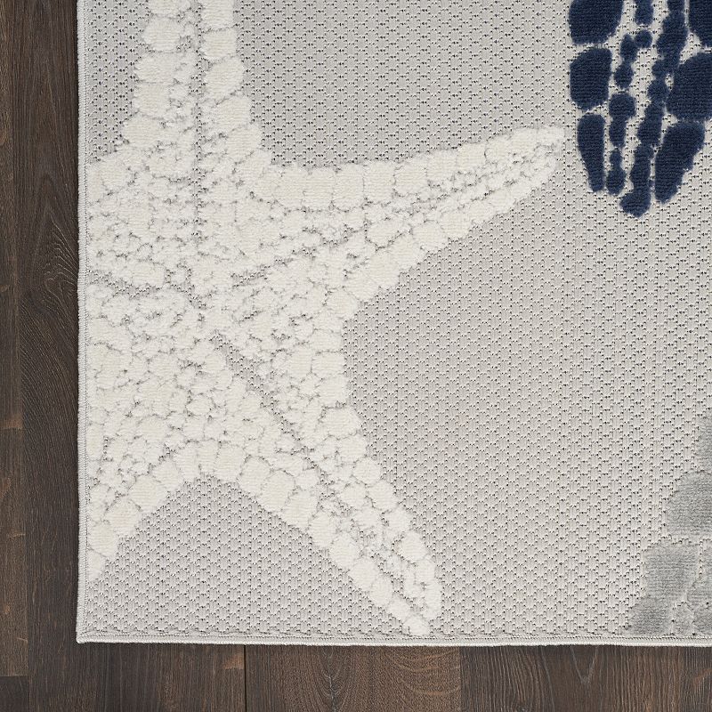 Nourison Aloha Coastal Starfish Outdoor Rug