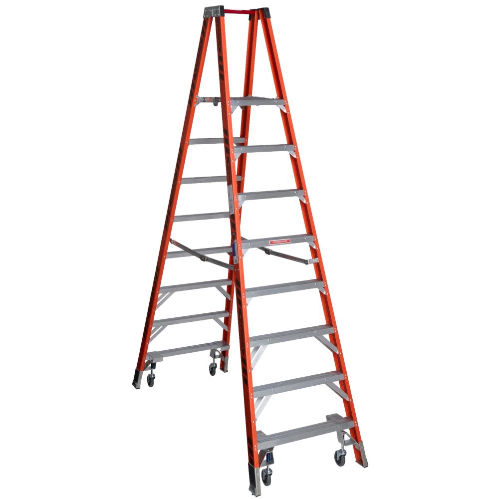 8 Ft. Type IA Fiberglass Platform Ladder w/Casters