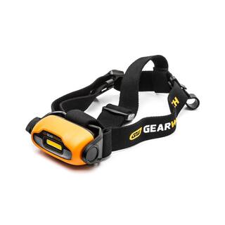 GEARWRENCH 200 Lumens Lithium Ion Rechargeable Headlamp with Hardhat Clips 83137