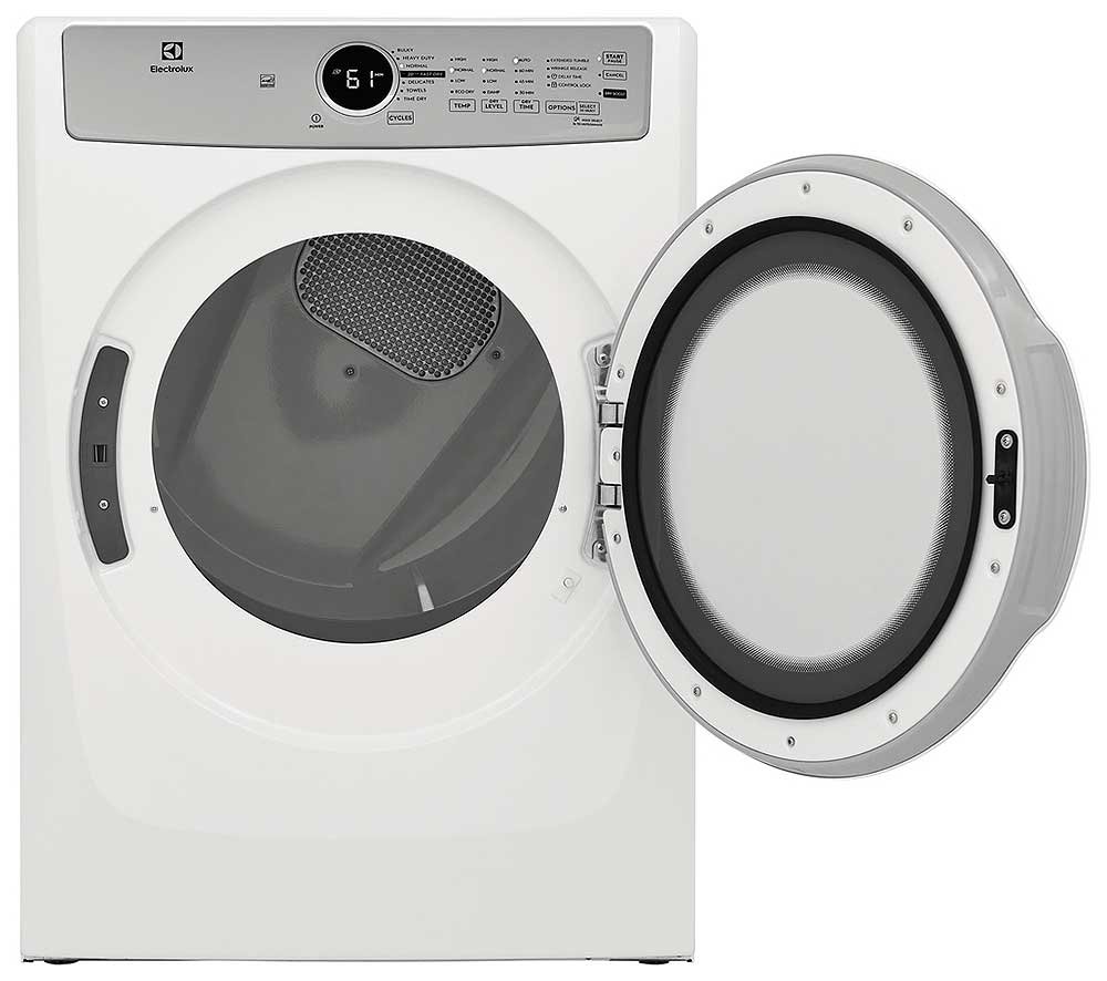 Electrolux 8 Cu. Ft. White Front Load Gas Dryer