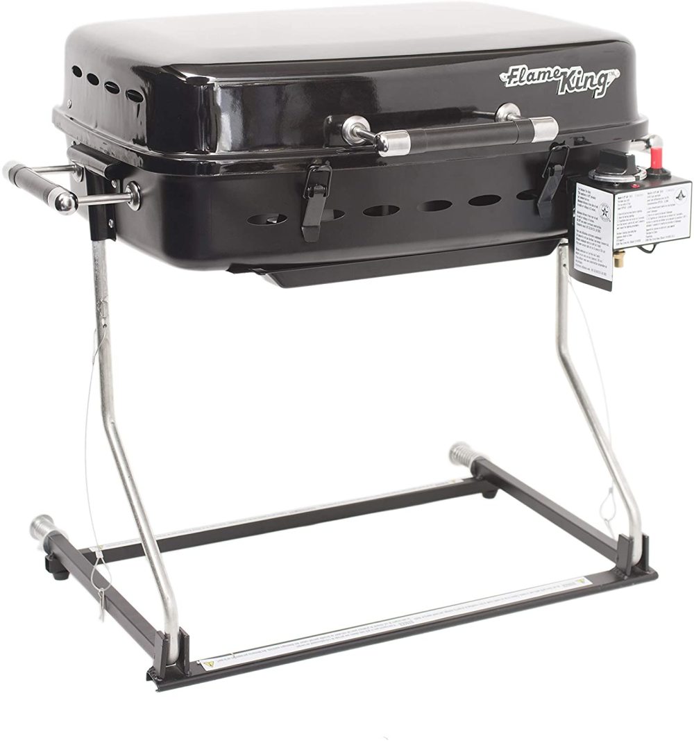 Flame King RV Mounted BBQ Motorhome Gas Grill ;