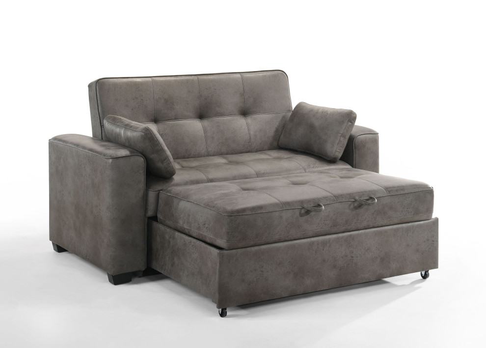 Brooklyn Sofa Sleeper  Stone   Contemporary   Sleeper Sofas   by D ampD Companies  Houzz