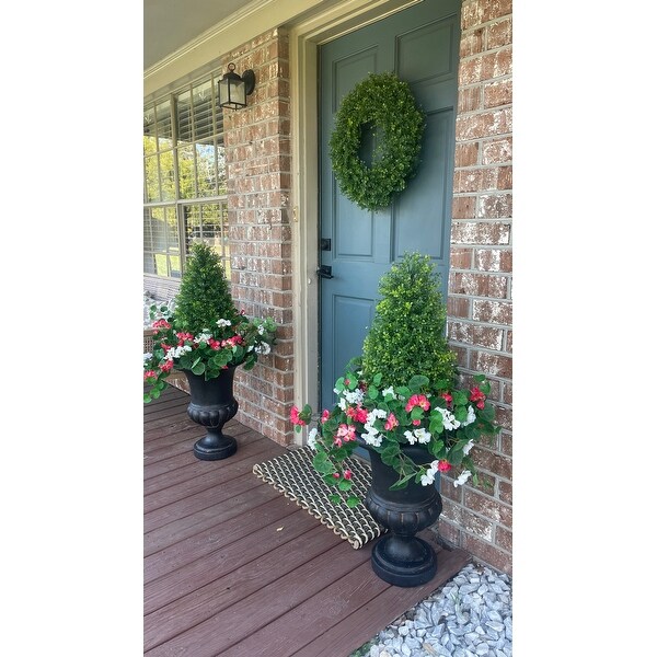 Faux Boxwood Topiary