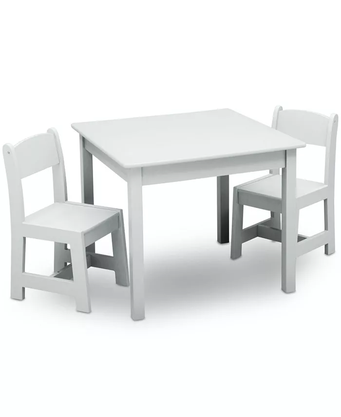 Delta Children Mysize Wood Table and Chairs Set  3 Piece