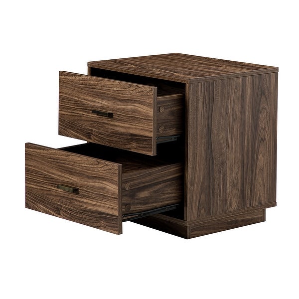 Mauer 2-Drawer End table with Storage by HULALA HOME