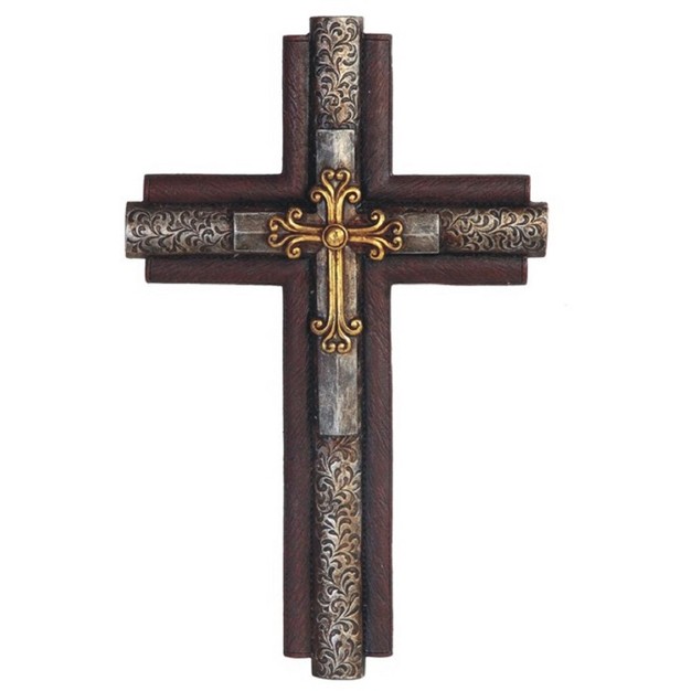 Fc Design 15 5 quot h Decorative Cross Religious Sculpture Wall Decoration