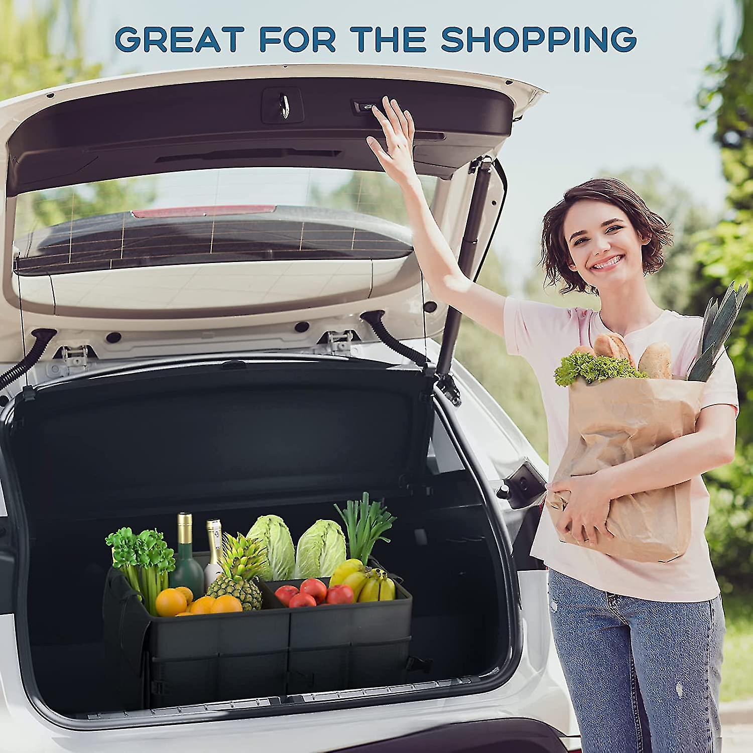 Car Trunk Organizer， Trunk Bag Foldable Car Organizer Car Bag Storage Bags Folding Box