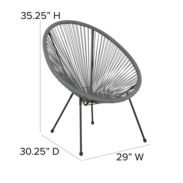 Rattan/ Bungee Papasan Lounge Chair