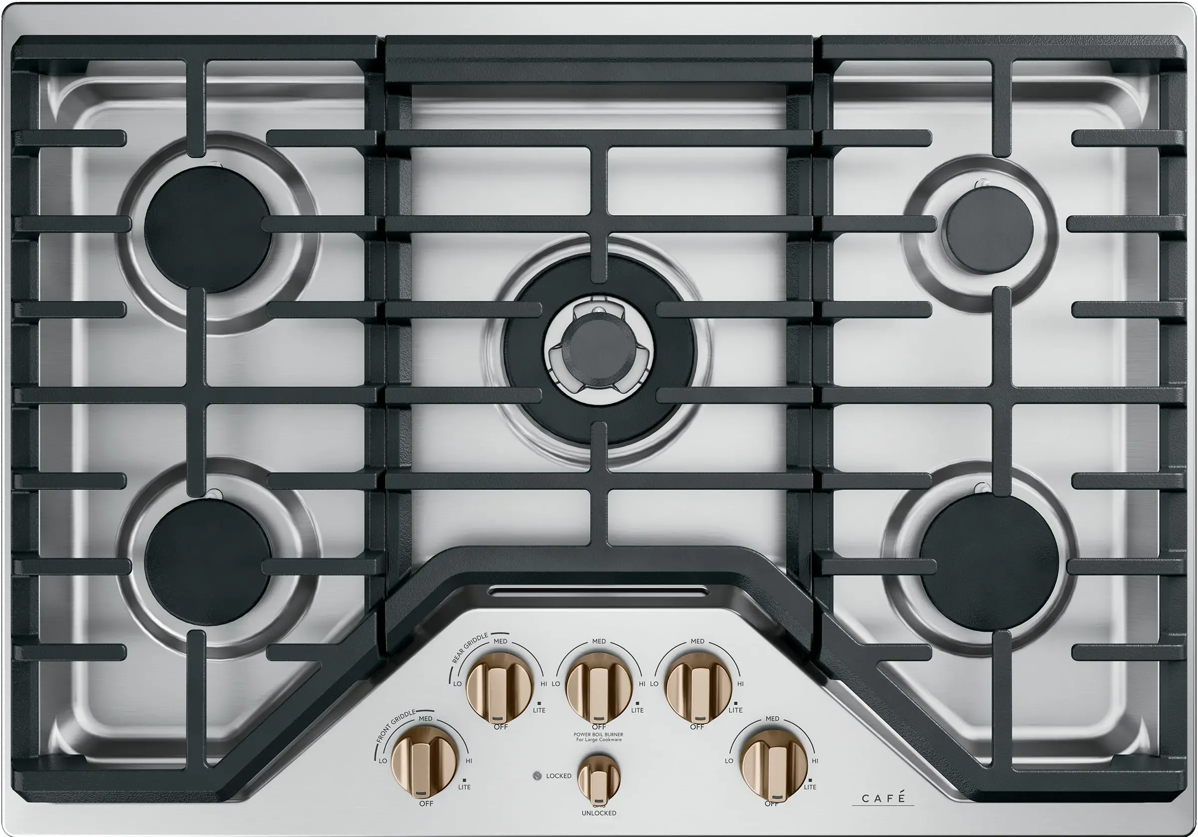 Caf 5 Gas Cooktop Knobs in Brushed Bronze