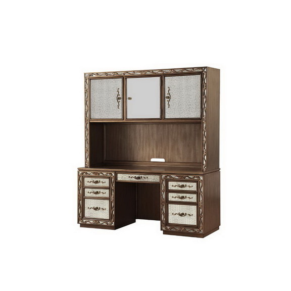 Acme 93790 Orianne Computer Desk   Hutch  Antique ...