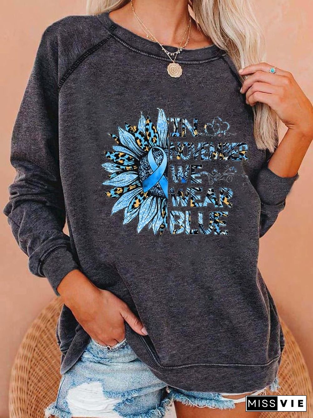 Women's Diabetes Awareness Casual Sweatshirt