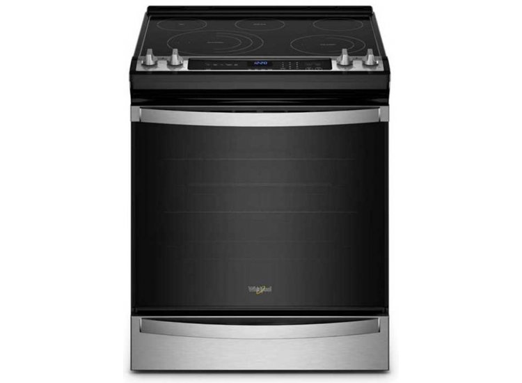 Whirlpool 6.4 Cu. Ft. Fingerprint Resistant Stainless Steel 7-In-1 Air Fry Slide-In Electric Oven