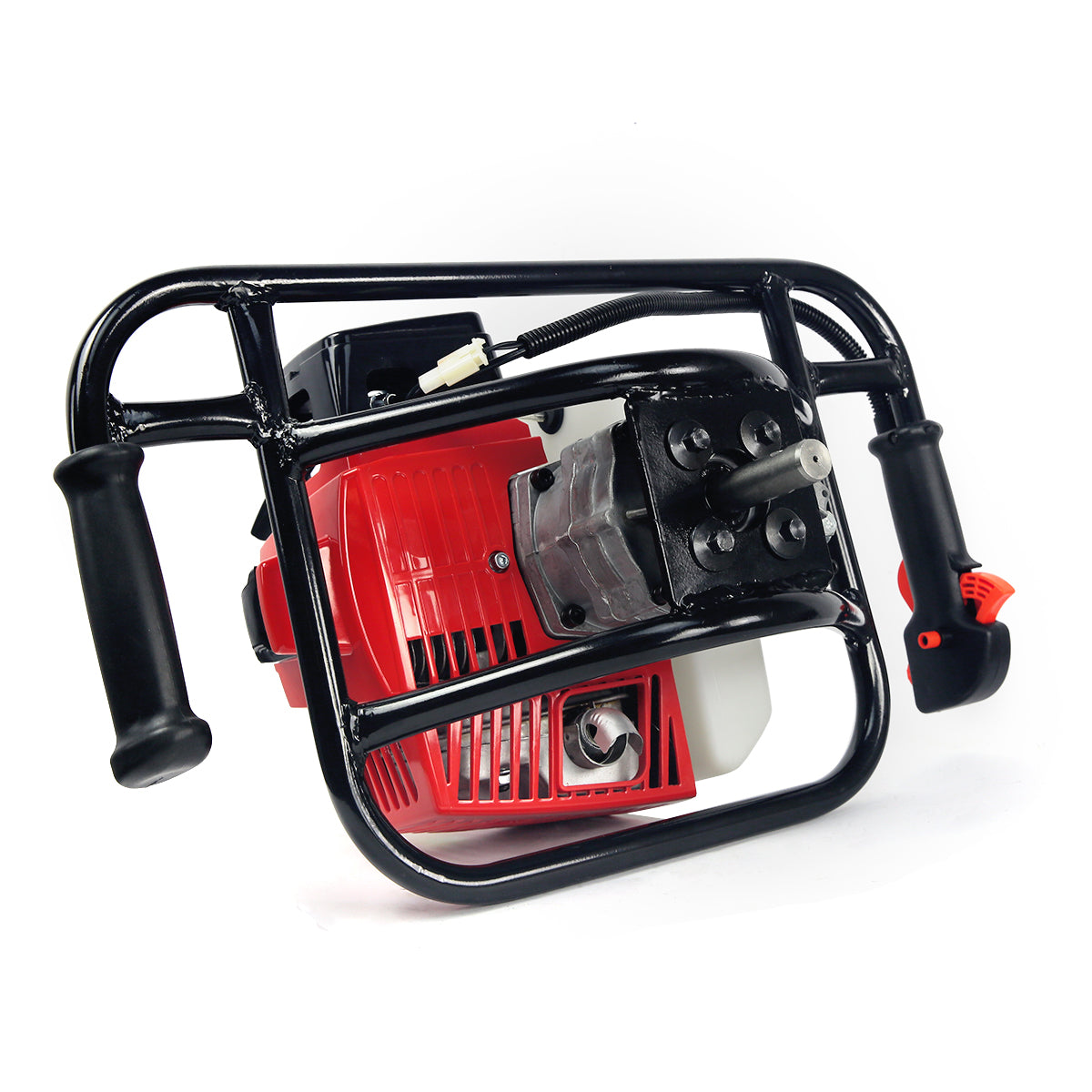 XtremepowerUS 63CC V-Type 2-Stroke Gas Post Hole Digger One Man Auger Machine Recoil Gasoline Powered (Digger Engine)