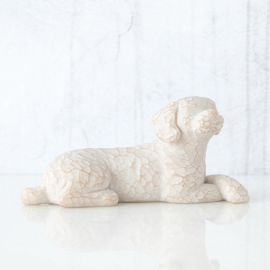 Willow Tree  Love My Dog (Small, Lying Down) Figurine