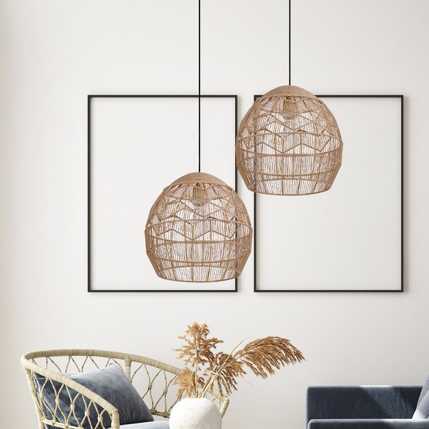 Xiomara Pendant Light Hemp Brown River Of Goods