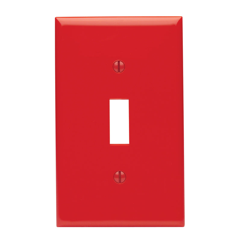 WALLPLATE TOGL 1G RED