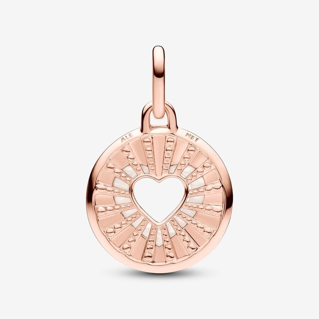 PANDORA  Pandora ME Hearts Medallion Charm - 14k Rose gold-plated unique metal blend