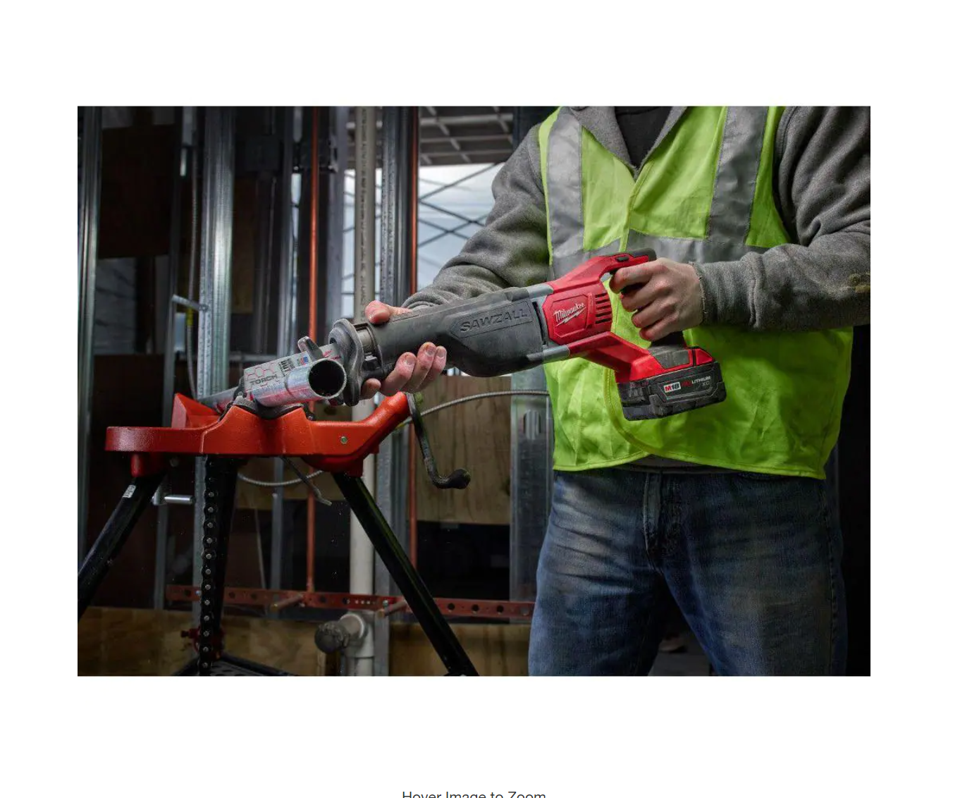 Milwaukee 2621-20-48-59-1835 M18 18V Lithium-Ion Cordless SAWZALL Reciprocating Saw W/ 3.0Ah Battery and Charger